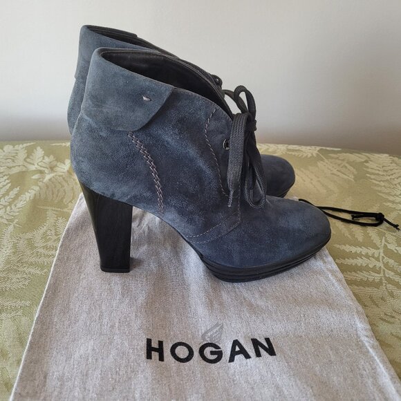 Hogan Suede Ankle Boots - Picture 6 of 8
